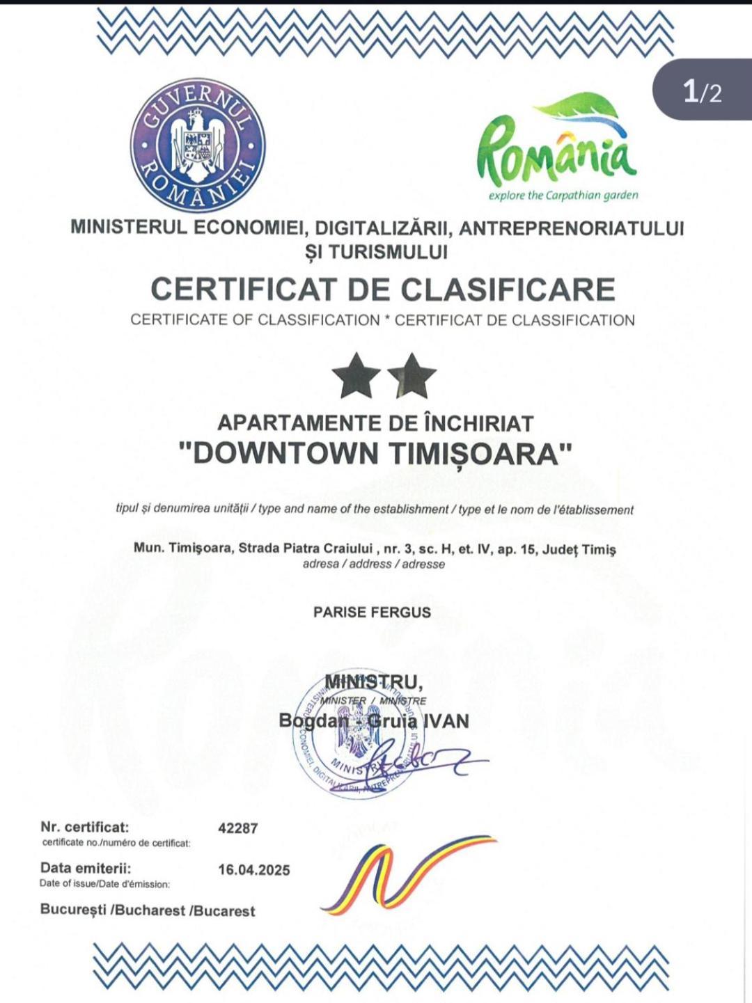 Appartamento Down Town Timisoara Esterno foto